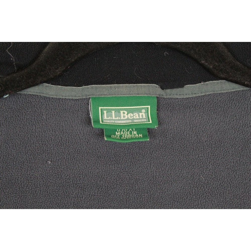 LL Bean Black Polartec Full Zip Fleece Cozy Breathable Sweater Size L - Picture 8 of 12